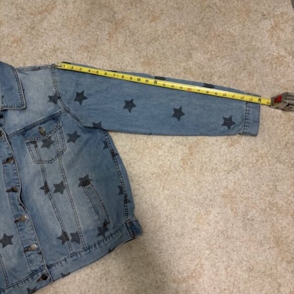 Denim Jacket - Saks Fifth Avenue Denim Jean Jacket Woman's Large - Picture 6 of 7